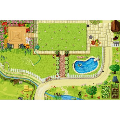 Игровой коврик 150x100 см "Кукольный дом" LeToyVan