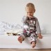 Комбинезон из органического хлопка с серым рукавом Living Crafts