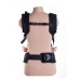 Слинг-рюкзак MY Baby Carrier Черный с вышивкой "Шарики" (зеленые)