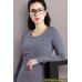 Платье для кормящих Mothers en Vogue Marled, серый меланж
