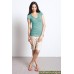Топ для кормления Mothers en Vogue Classic Layered Ribed Нежно-бирюзовый