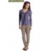 Топ для кормления Mothers en Vogue Slouchy Pleated LS Сиреневый