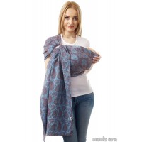 Слинг с кольцами Mum's Era "Пейсли" брауни