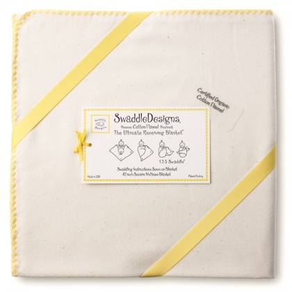 Фланелевая пеленка Organic Natural w/Yellow