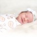 Фланелевая пеленка для новорожденного SwaddleDesigns Fuchsia Lt. Heart