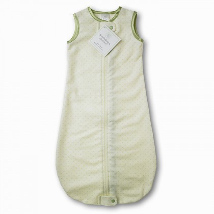 Фланелевый спальный мешок SwaddleDesigns zzZipMe Sack 3-6M Flannel Lt KW w/KW Dots