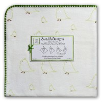 Фланелевая пеленка для новорожденного SwaddleDesigns Kiwi Chickies
