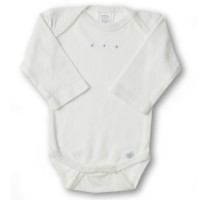 Боди с длинным рукавом 3-6 мес. Lt Blue w/PB Dots
