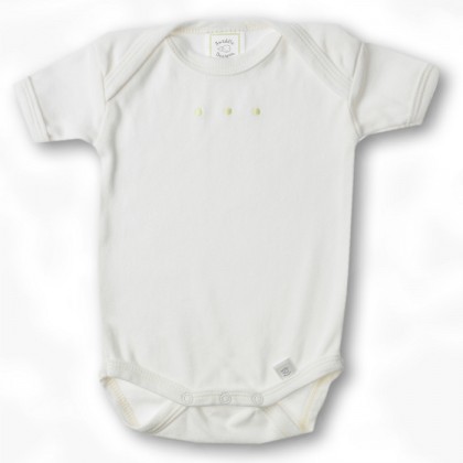 Боди с коротким рукавом 3-6 мес.Organic Ivory w/KW Dots
