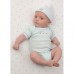 Боди с коротким рукавом 0-3 мес Organic Ivory w/PB Dots
