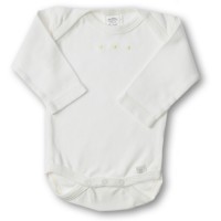 Боди с длинным рукавом 3-6 мес.Organic Ivory w/KW Dots
