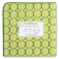 Фланелевая пеленка для новорожденного SwaddleDesigns Кружки - киви