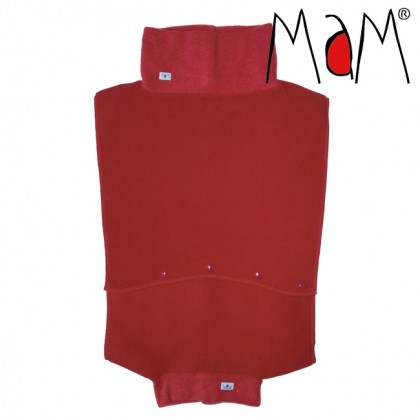 Флисовая слингоманишка для мамы и малыша MaM fleece babywearing Dicke, цвет красный